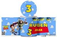 Zelf je traktatie maken Pringles chips wikkel printbestand printable Toy Story