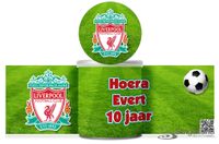 Printable printbestand maak zelf je traktatie Pringles chips wikkel voetbalclub