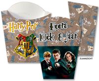 Printable print-bestand maak zelf je traktatie doosje frietbakje McDonalds Harry Potter