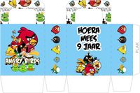 Maak zelf je traktatie zakje print-bestand Angry Birds