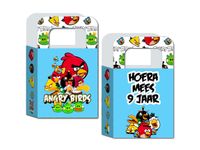 Maak zelf je traktatie zakje tasje printbestand Angry Birds