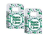 Maak zelf je traktatie zakje printbestand printable Dots groen