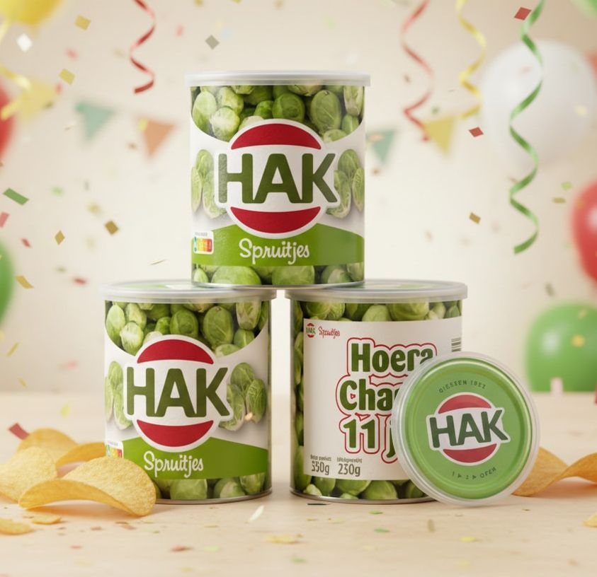 Digital printable traktatie Pringles wikkel Hak spruitjes