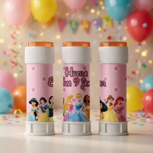bellenblaas wikkel printable disney prinsessen, gepersonaliseerd met naam en leeftijd
