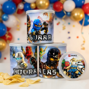 digitale printable traktatie Lego Ninjago A Pringles wikkel