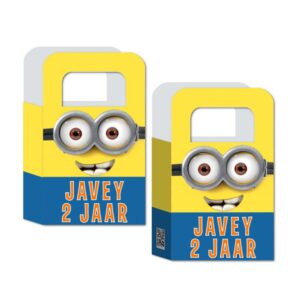 digitale printable traktatie minions zakje