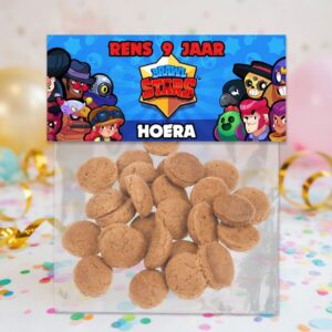 digitale printable traktatie brawl stars snoepzak label