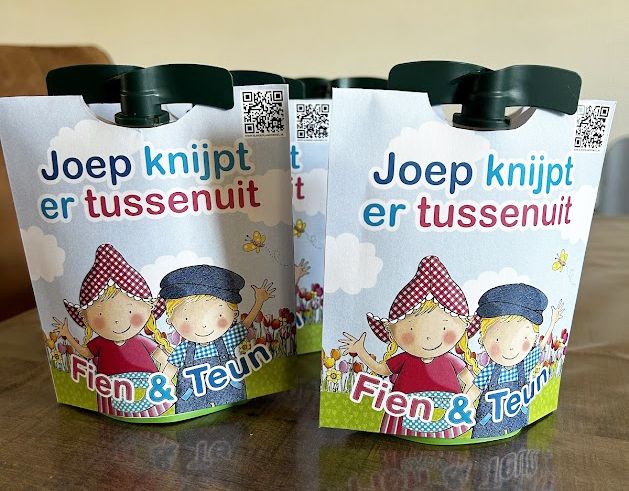 Elsten Fien en Teun knijpfruit wikkel printbestand