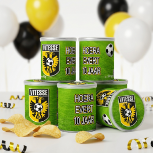 Pringles wikkel printable sparta, gepersonaliseerd met naam en leeftijd