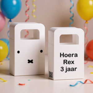 traktatie zakje printable nijntje snoet, gepersonaliseerd met naam en leeftijd